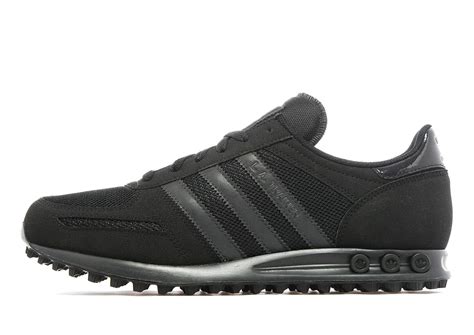 adidas la trainer all black|adidas black suede trainers.